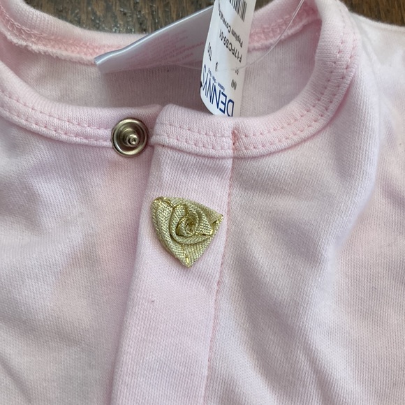 Too Sweet pink and gold coverall 6 months - Picture 5 of 8